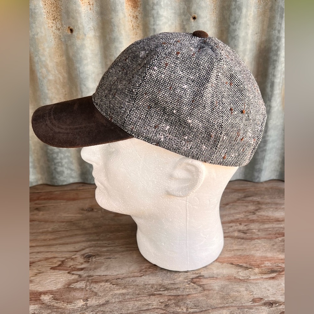 Stetson Wool Herringbone Baseball Cap